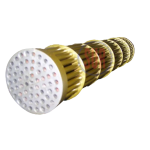 Elemen pipa bersirip untuk shell and tube cooler, menambah area permukaan untuk efisiensi pendinginan.