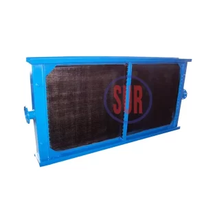 Water Cooler Berwarna Biru Dengan Selang input dan Out put Disampingnya